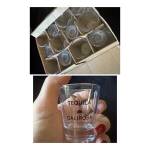 NEW 12 pack glass Calirosa Tequila shot glasses
